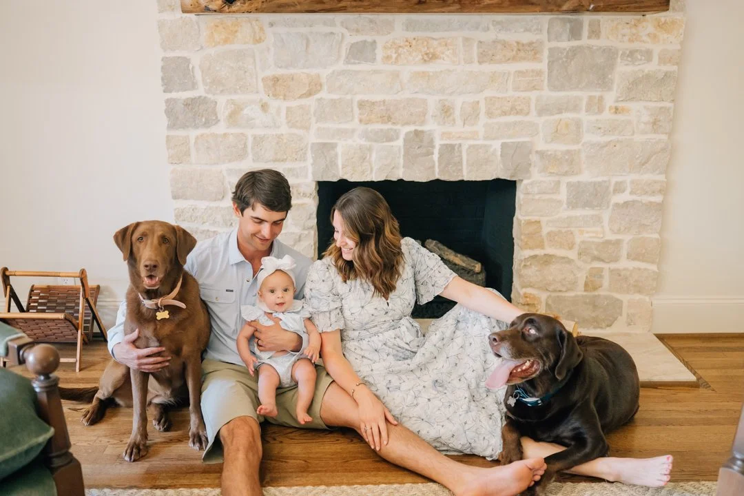 In Home Baby Milestone Photographer in Greenville, SC