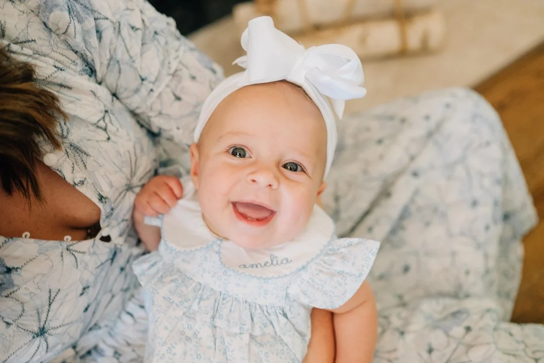 In Home Baby Milestone Photographer in Greenville, SC