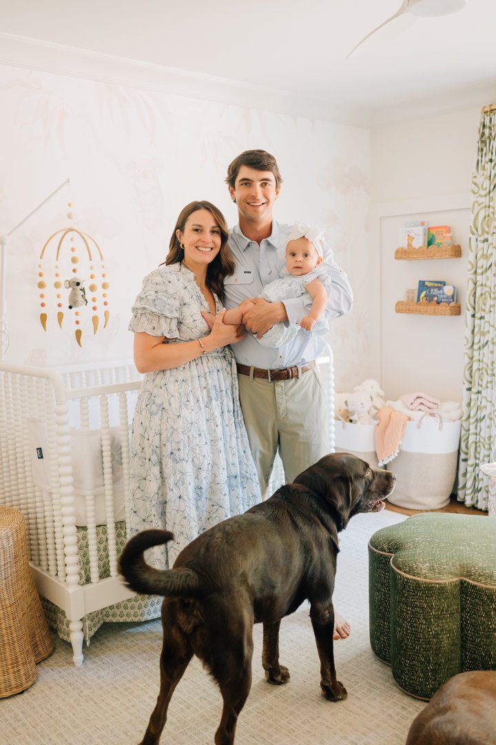 In Home Baby Milestone Photographer in Greenville, SC