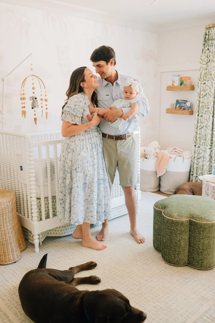 In Home Baby Milestone Photographer in Greenville, SC