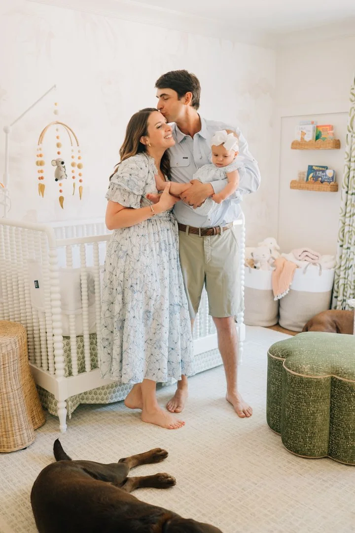 In Home Baby Milestone Photographer in Greenville, SC