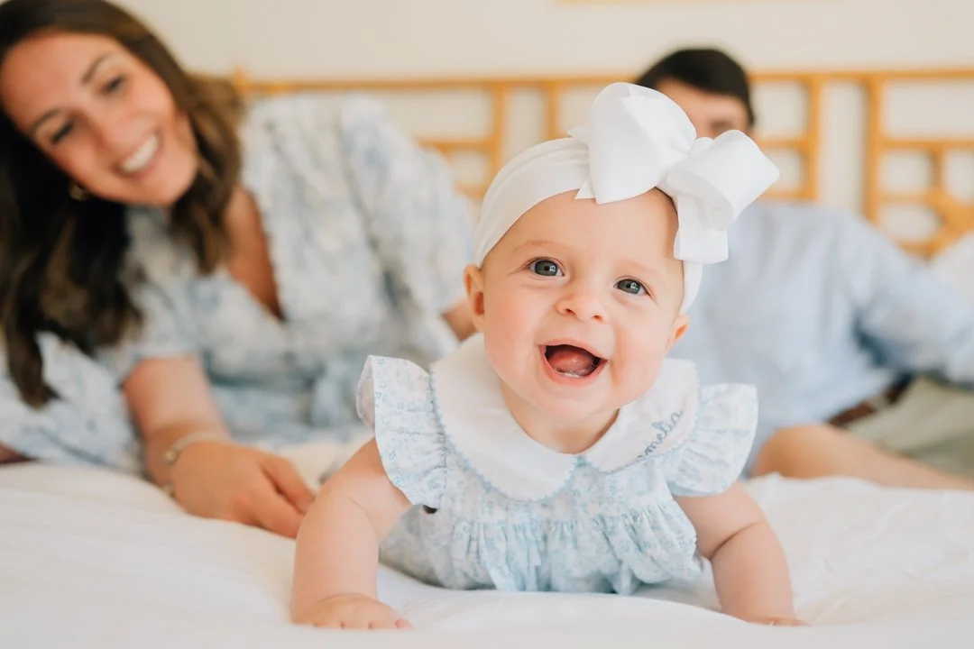 In Home Baby Milestone Photographer in Greenville, SC
