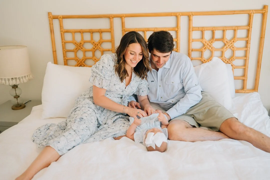 In Home Baby Milestone Photographer in Greenville, SC