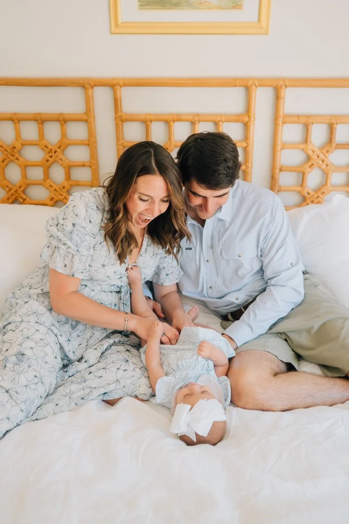 In Home Baby Milestone Photographer in Greenville, SC