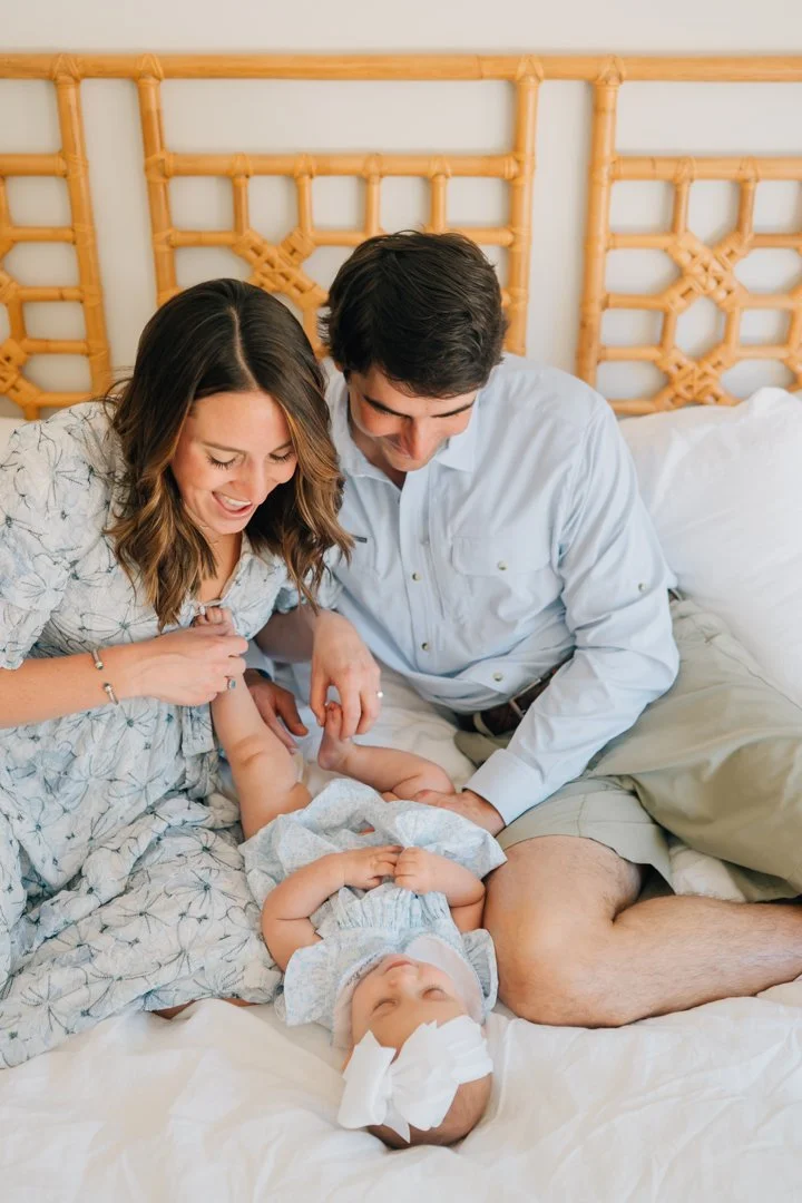 In Home Baby Milestone Photographer in Greenville, SC