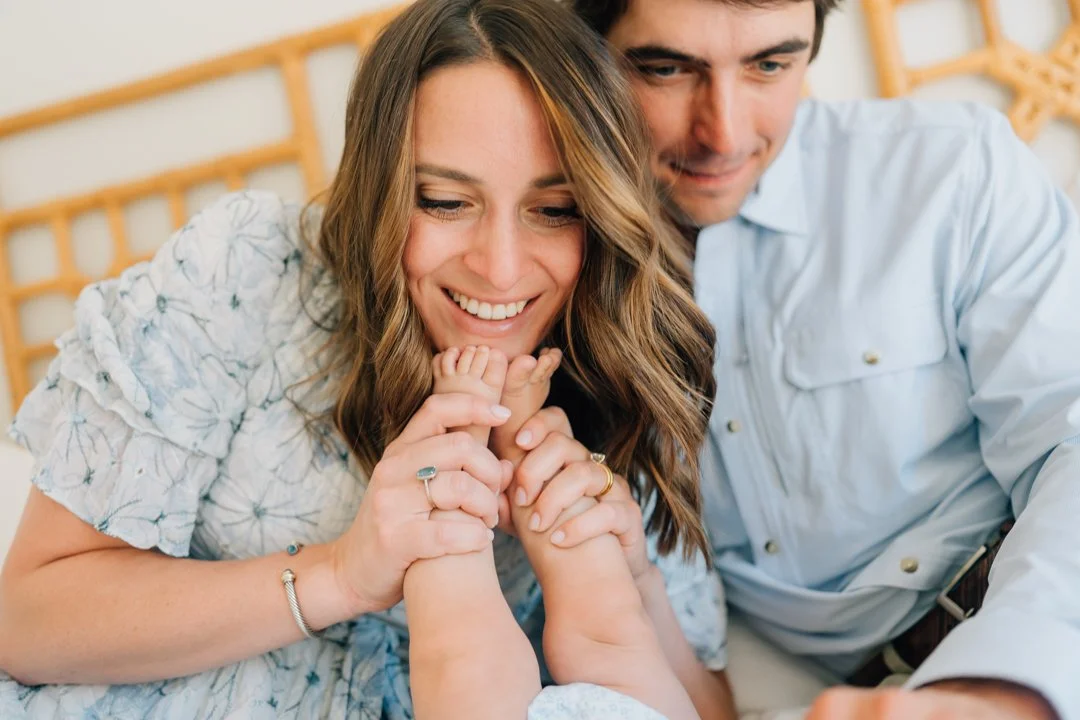 In Home Baby Milestone Photographer in Greenville, SC
