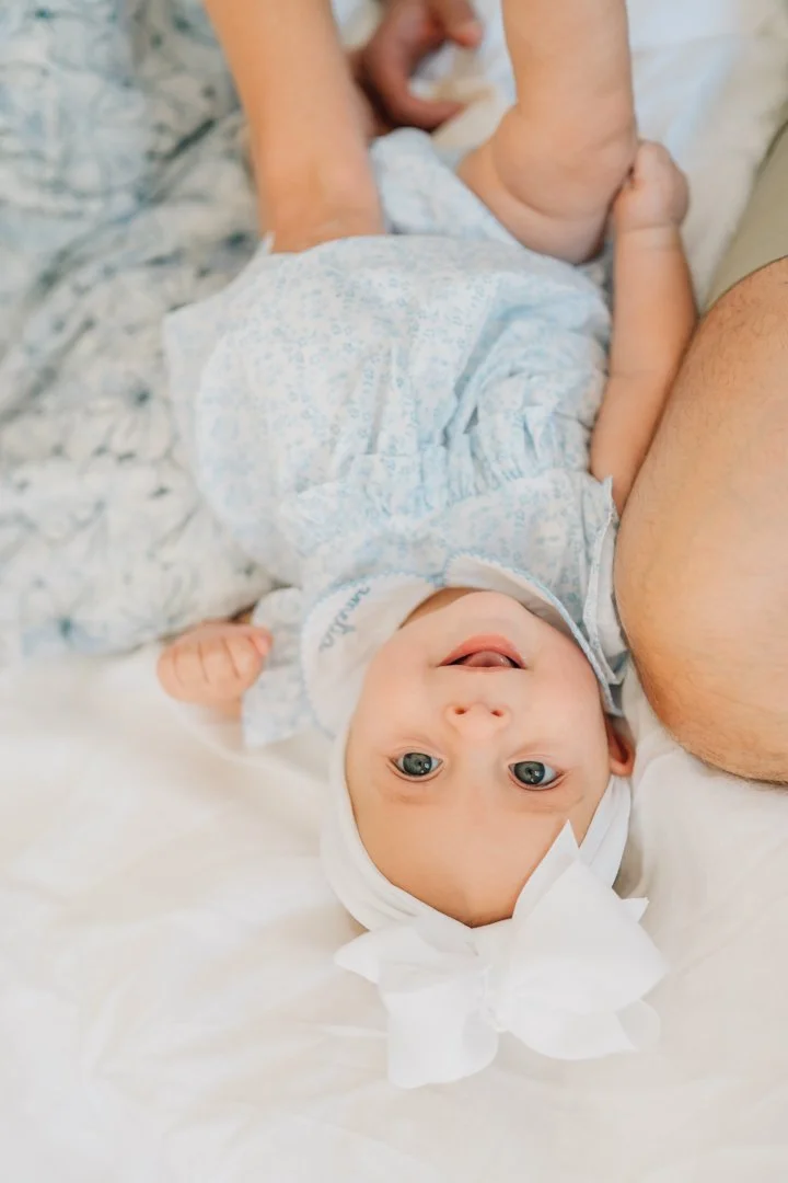 In Home Baby Milestone Photographer in Greenville, SC