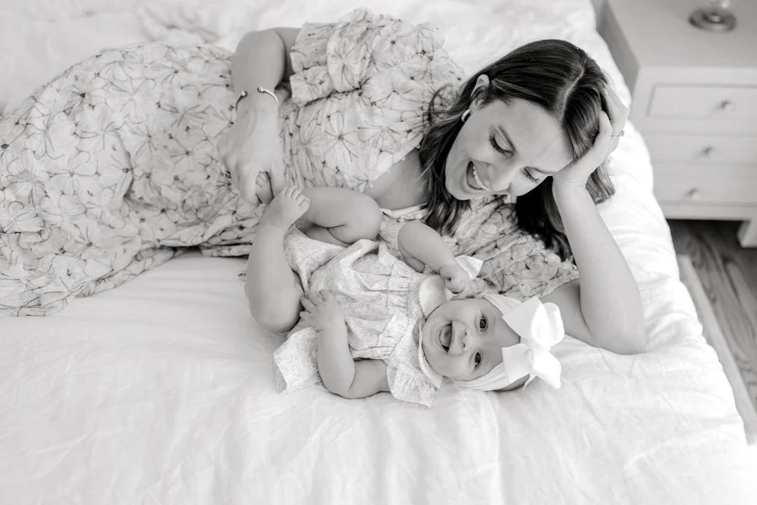 In Home Baby Milestone Photographer in Greenville, SC