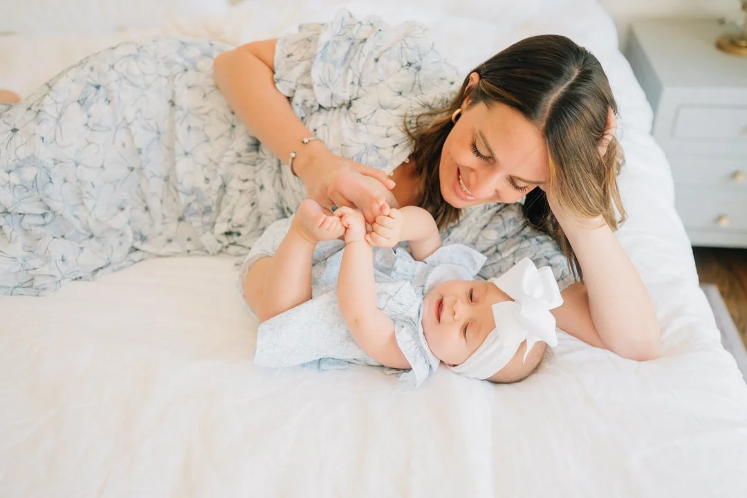 In Home Baby Milestone Photographer in Greenville, SC