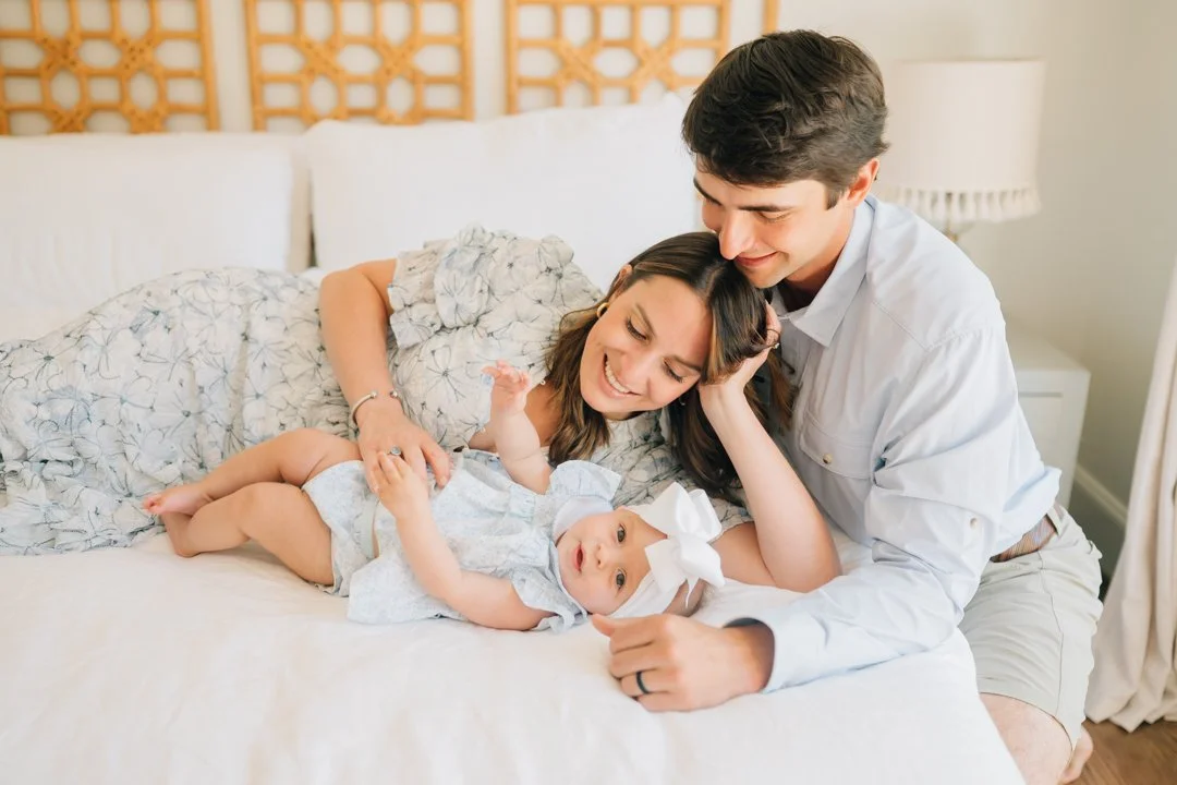 In Home Baby Milestone Photographer in Greenville, SC