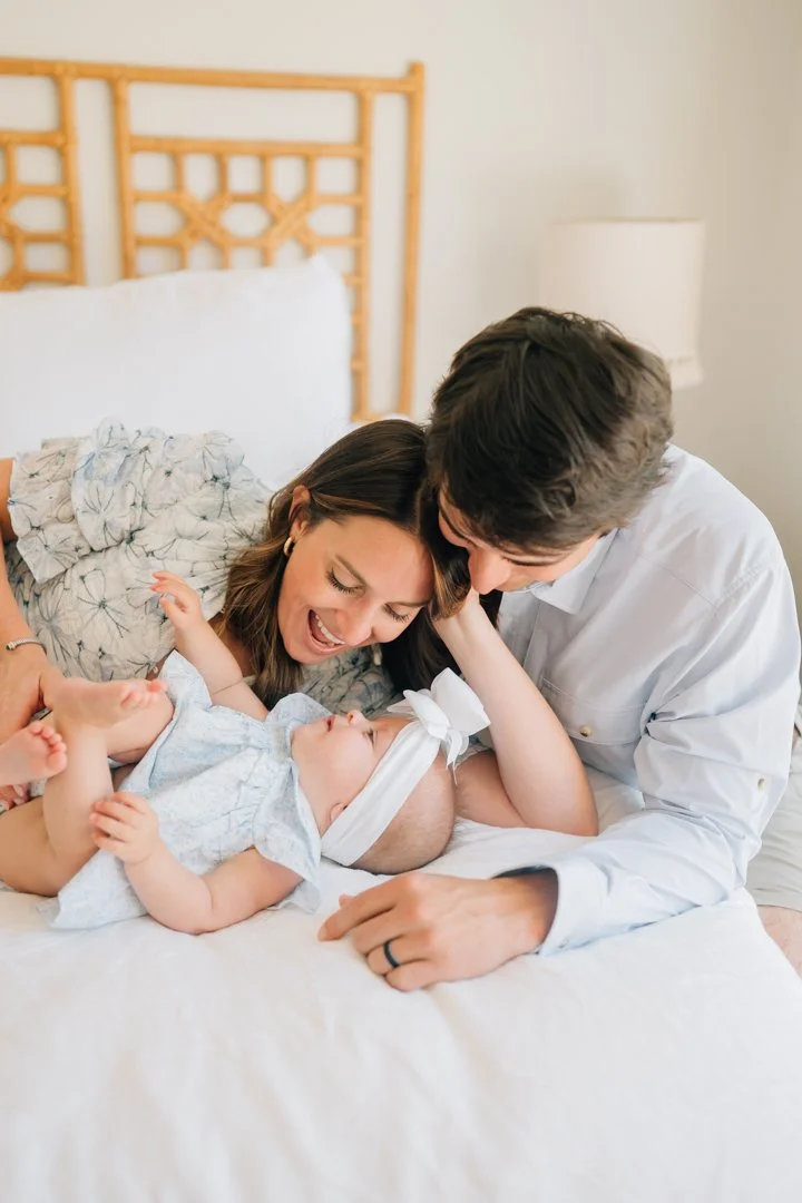 In Home Baby Milestone Photographer in Greenville, SC
