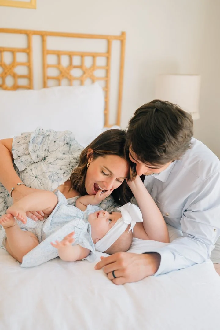 In Home Baby Milestone Photographer in Greenville, SC