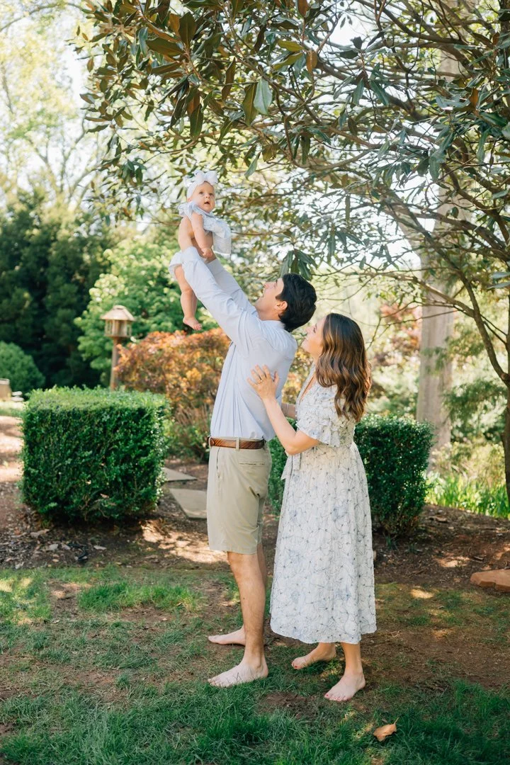 In Home Baby Milestone Photographer in Greenville, SC