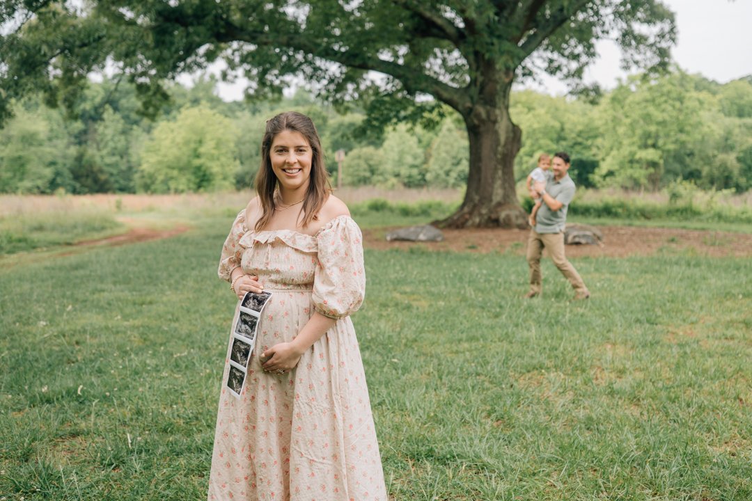 Pregnancy Announcement Photographer in Greenville, South Carolina