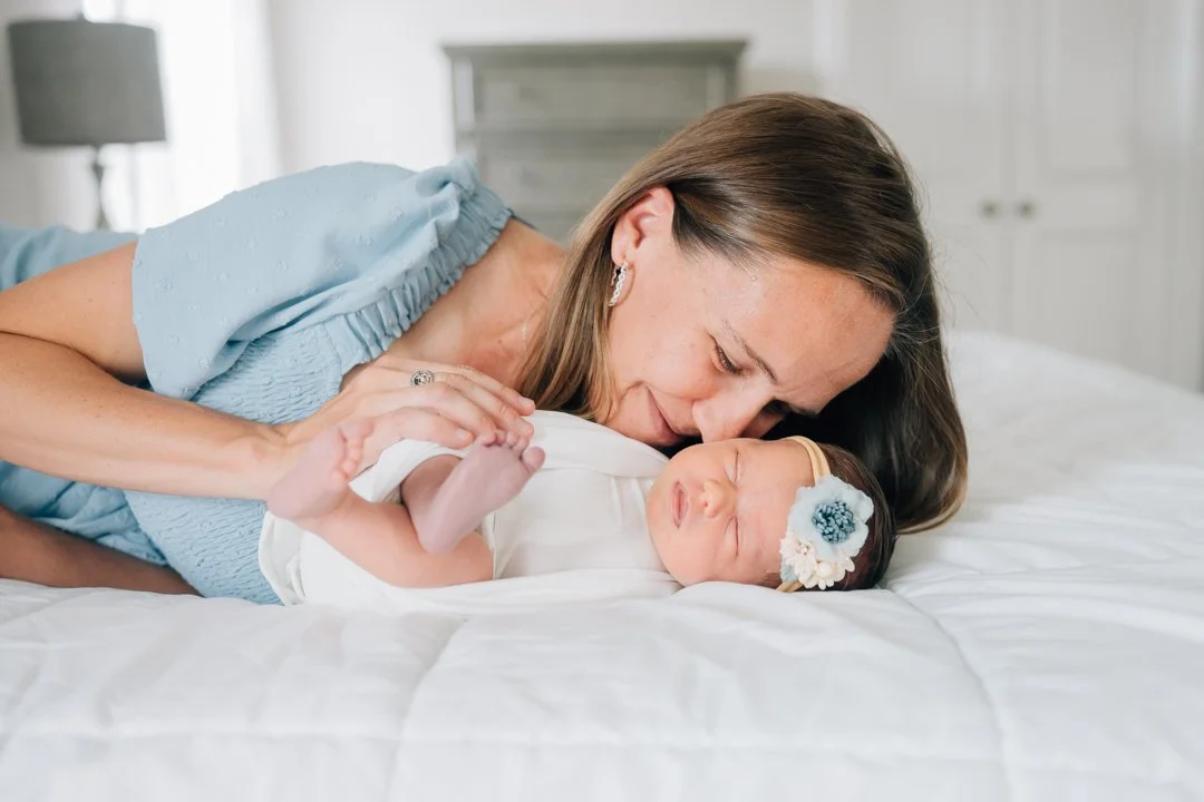 Lifestyle In Home Newborn Photos in Simpsonville