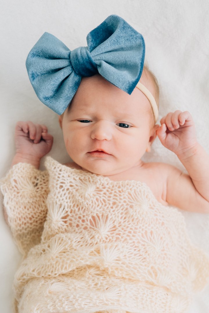  Newborn Photographers in Greenville, SC with a client closet and baby props 