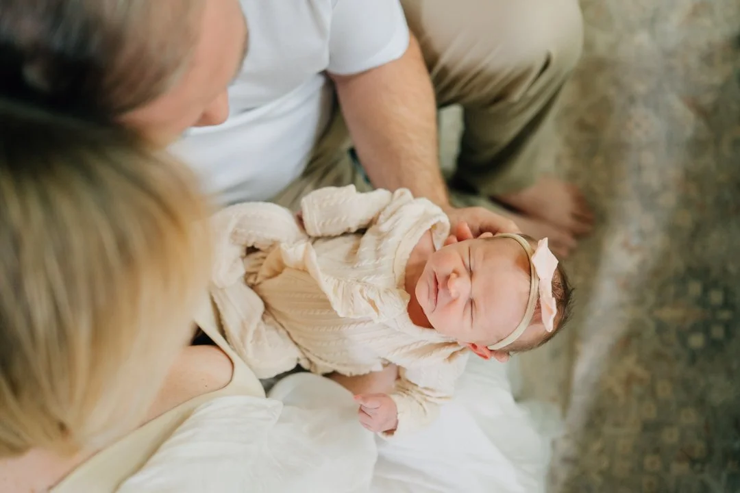  living room newborn photos 
