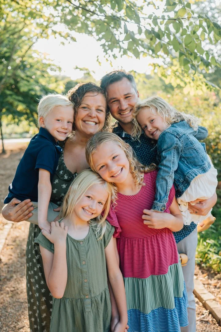 Golden Hour Family Photos at Furman University | Travelers Rest Family Photographers