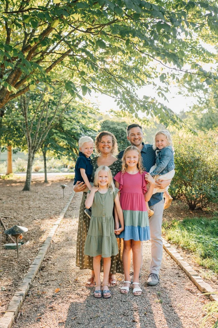 Golden Hour Family Photos at Furman University | Travelers Rest Family Photographers