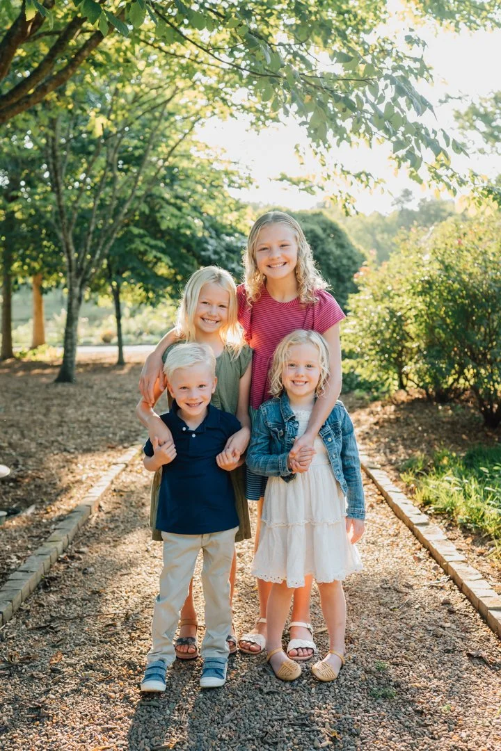 Golden Hour Family Photos at Furman University | Travelers Rest Family Photographers