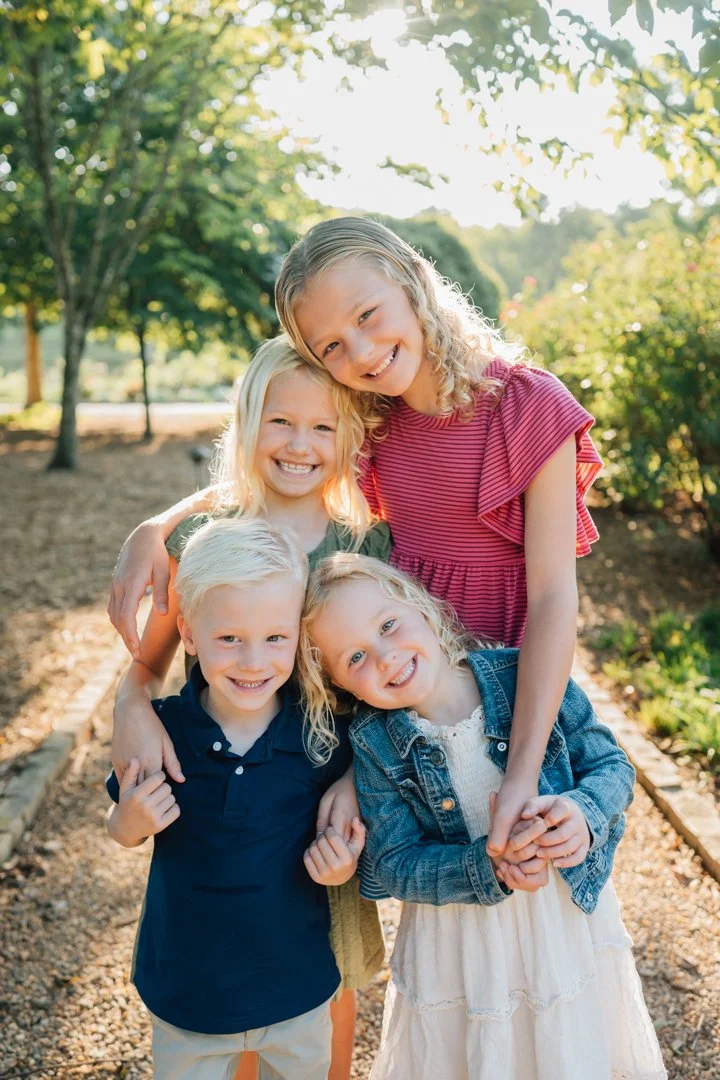 Golden Hour Family Photos at Furman University | Travelers Rest Family Photographers