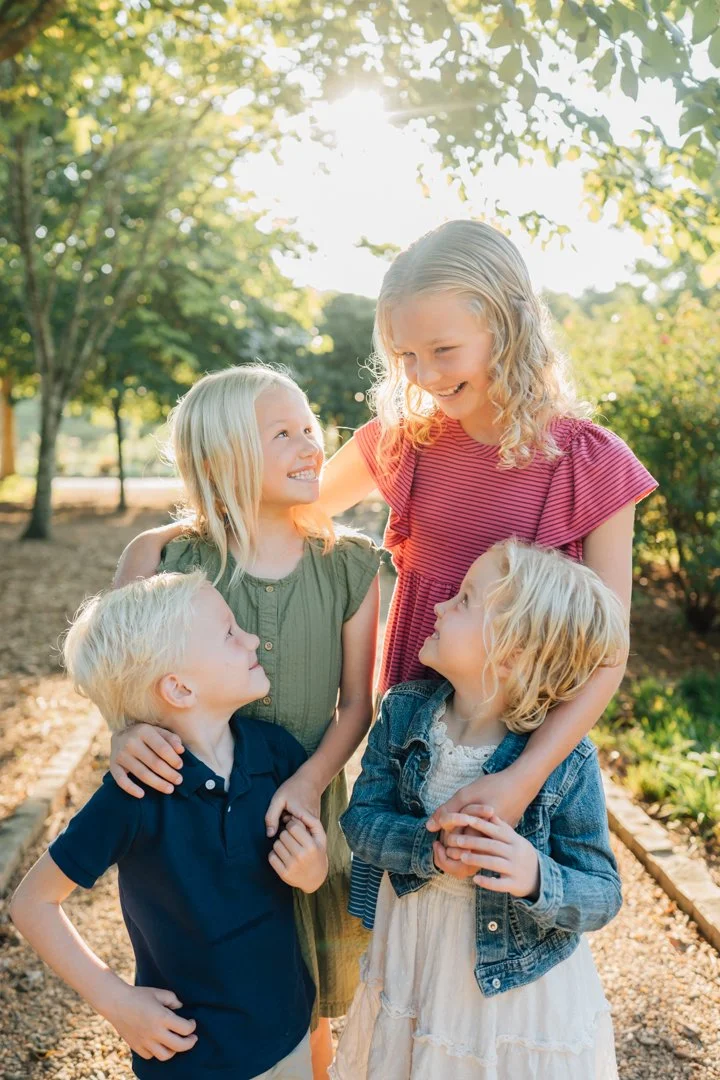 Golden Hour Family Photos at Furman University | Travelers Rest Family Photographers