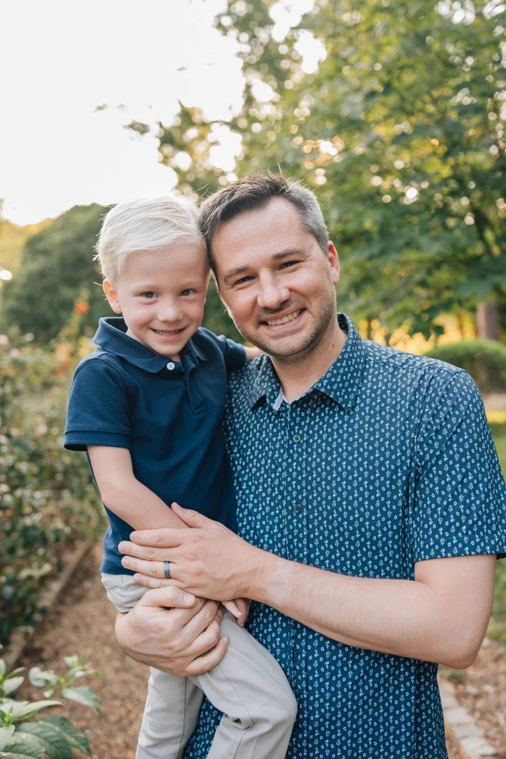 Golden Hour Family Photos at Furman University | Travelers Rest Family Photographers
