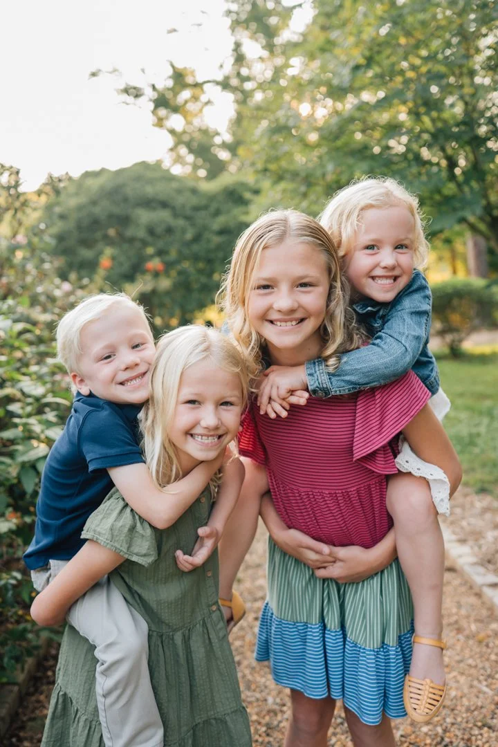 Golden Hour Family Photos at Furman University | Travelers Rest Family Photographers