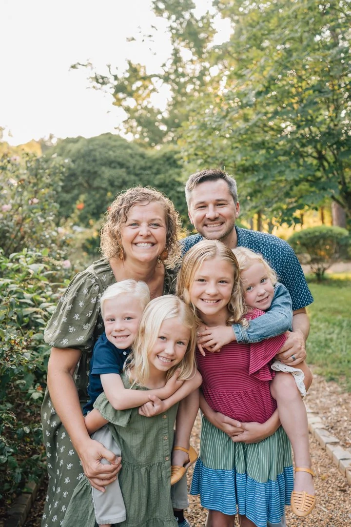 Golden Hour Family Photos at Furman University | Travelers Rest Family Photographers