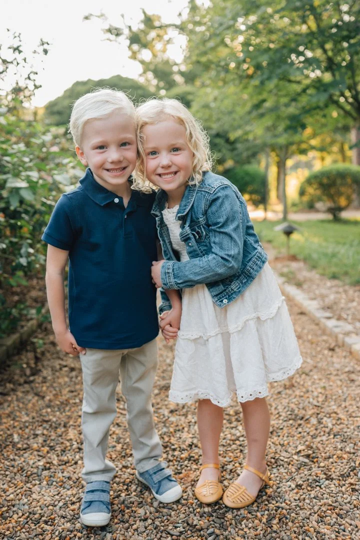 Golden Hour Family Photos at Furman University | Travelers Rest Family Photographers