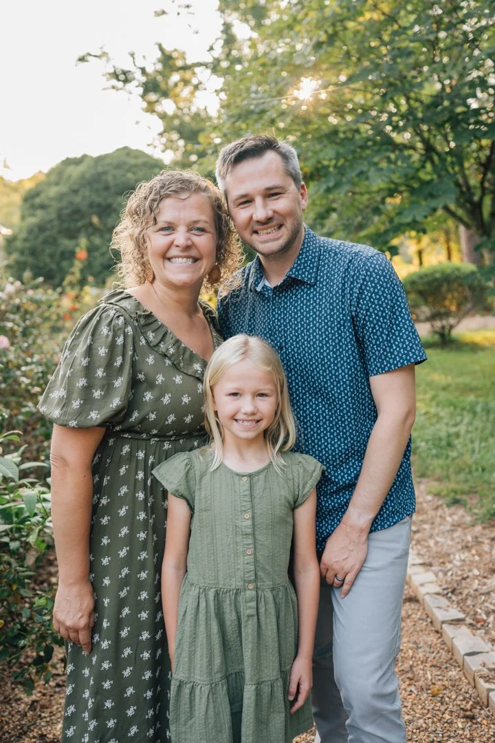 Golden Hour Family Photos at Furman University | Travelers Rest Family Photographers