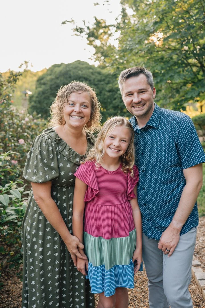 Golden Hour Family Photos at Furman University | Travelers Rest Family Photographers
