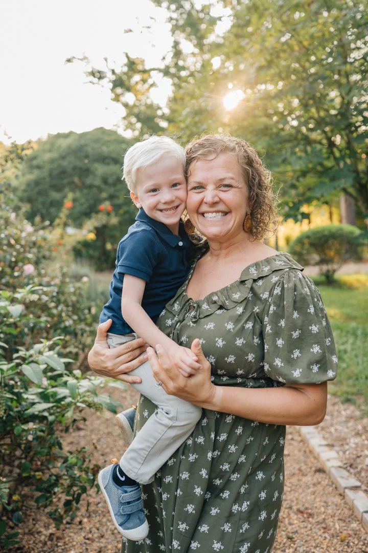 Golden Hour Family Photos at Furman University | Travelers Rest Family Photographers