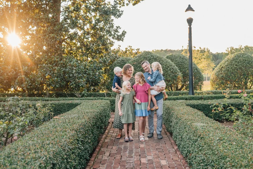 Golden Hour Family Photos at Furman University | Travelers Rest Family Photographers