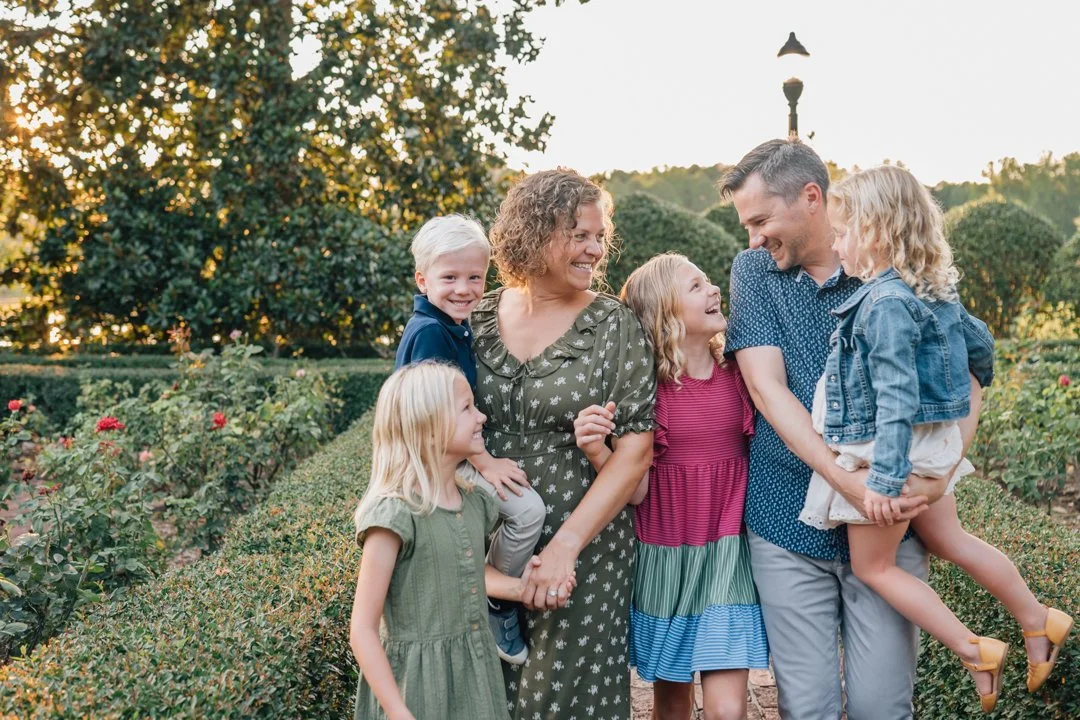 Golden Hour Family Photos at Furman University | Travelers Rest Family Photographers