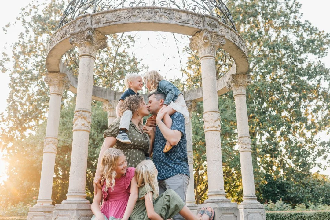 Golden Hour Family Photos at Furman University | Travelers Rest Family Photographers