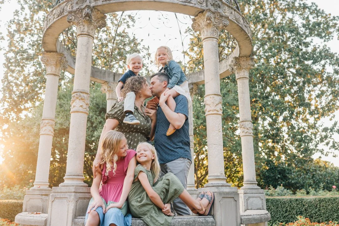 Golden Hour Family Photos at Furman University | Travelers Rest Family Photographers