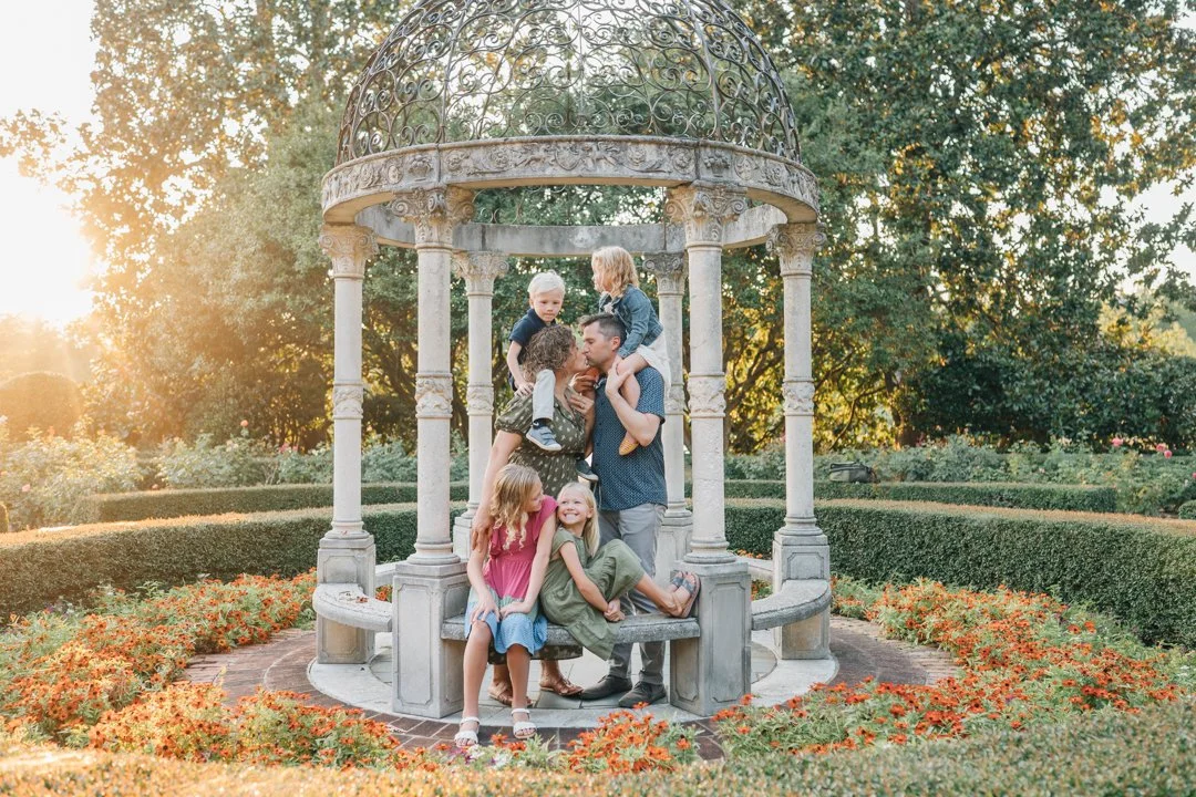 Golden Hour Family Photos at Furman University | Travelers Rest Family Photographers