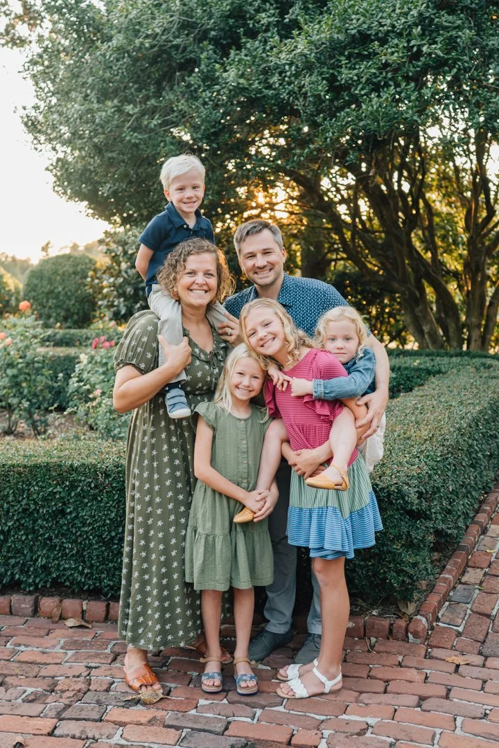 Golden Hour Family Photos at Furman University | Travelers Rest Family Photographers