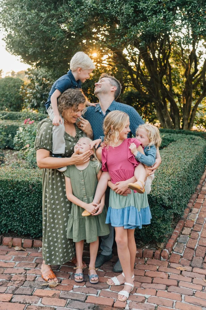 Golden Hour Family Photos at Furman University | Travelers Rest Family Photographers