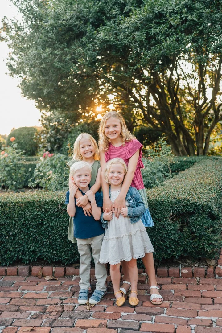 Golden Hour Family Photos at Furman University | Travelers Rest Family Photographers