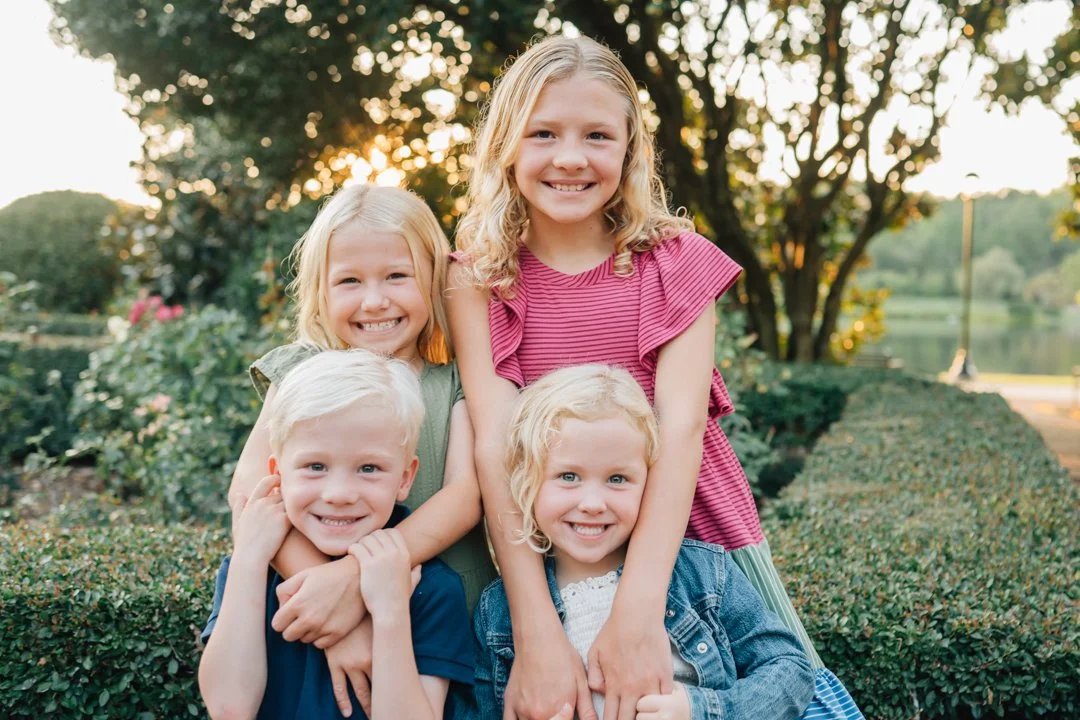 Golden Hour Family Photos at Furman University | Travelers Rest Family Photographers