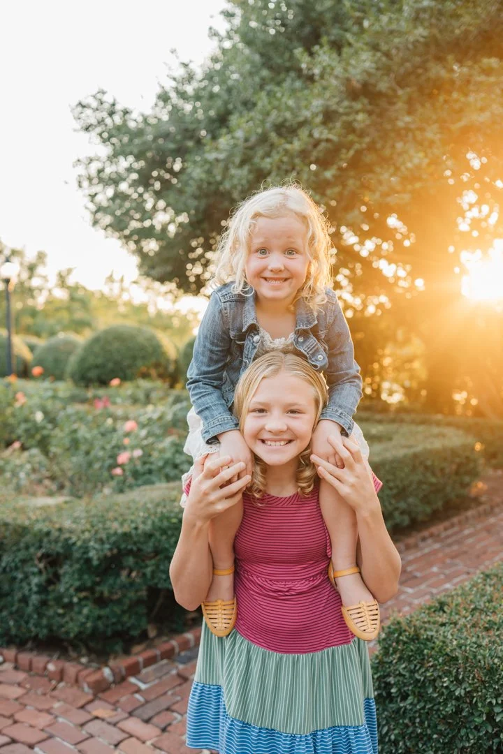 Golden Hour Family Photos at Furman University | Travelers Rest Family Photographers