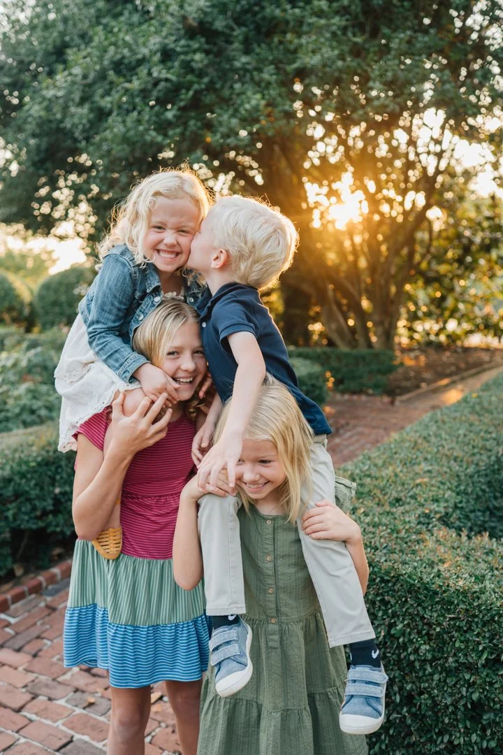 Golden Hour Family Photos at Furman University | Travelers Rest Family Photographers