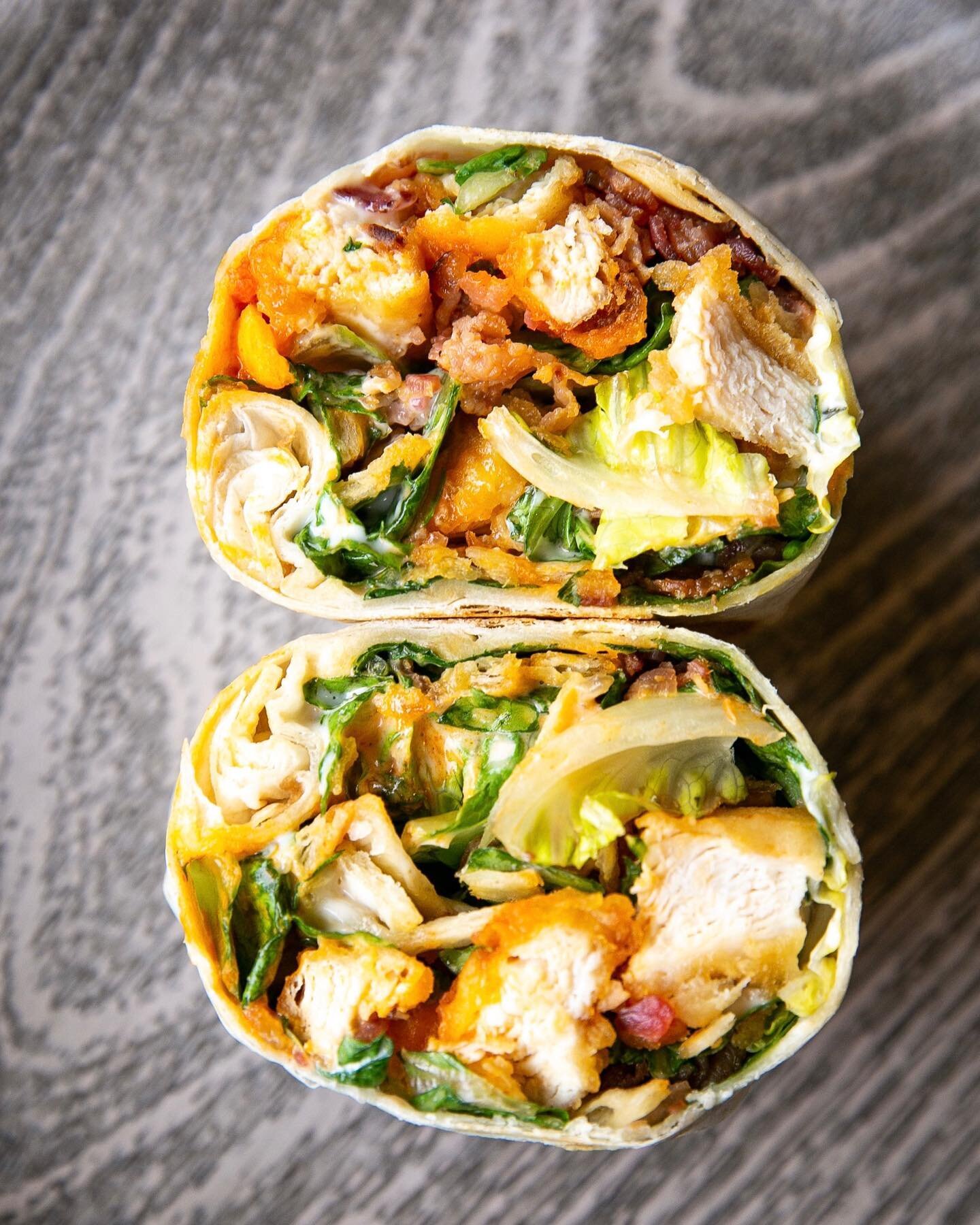 What wrap dreams are made of! 💭 

One of our most underrated menu items&mdash;
The Buffalo Crispy Chicken Wrap 🔥 

Open tomorrow until 2:00! #youllcraveit