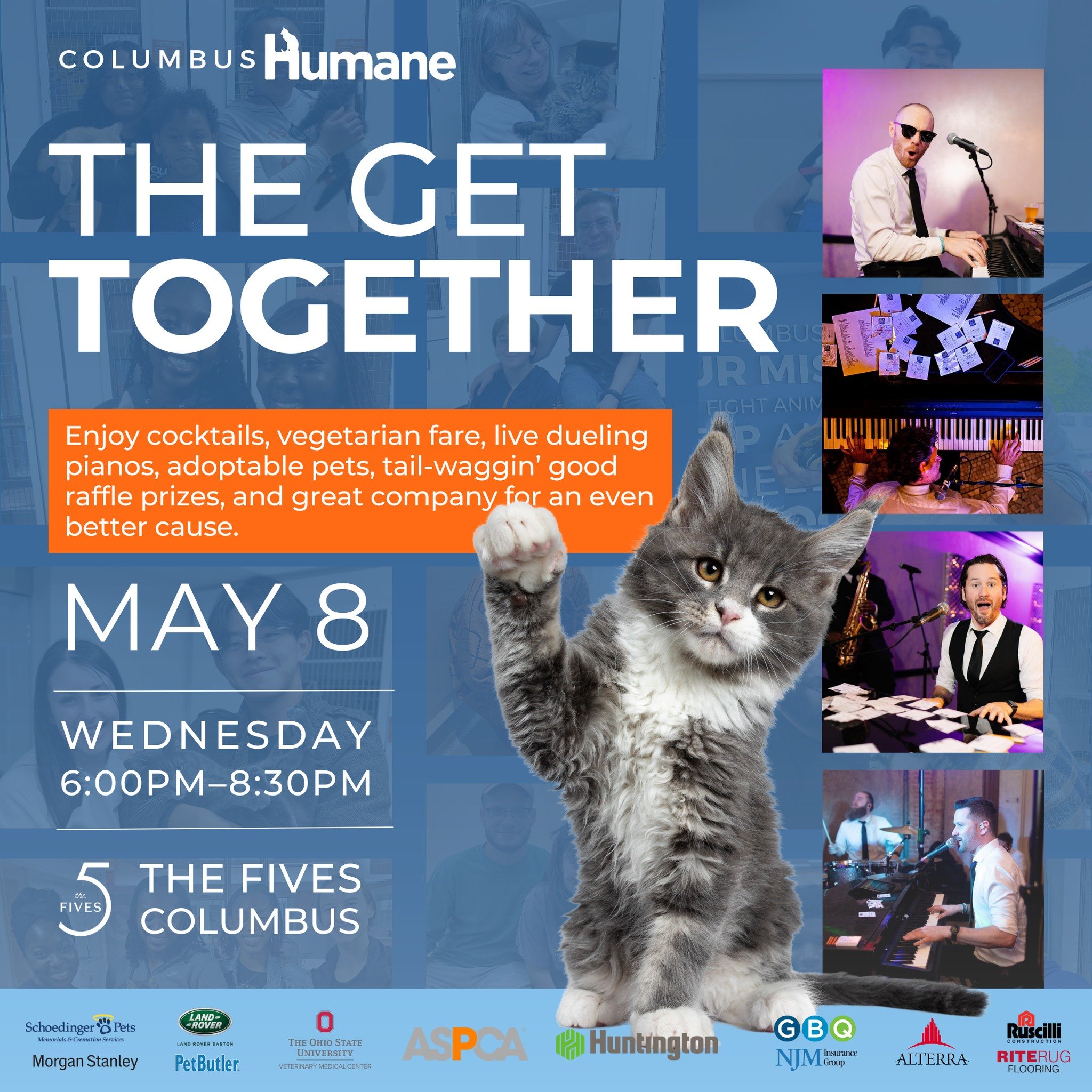 🎟 LAST DAY TO BUY TICKETS ‼ There is NO DAY-OF registration. We hope to see you at The Get Together!

BUY TICKETS: https://www.eventbrite.com/e/the-get-together-for-columbus-humane-tickets-869361151607

Celebrate the bond between people and pets wit