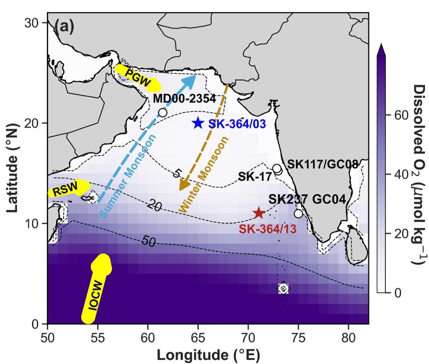 Glacial Expansion of Deoxygenation in the Arabian Sea