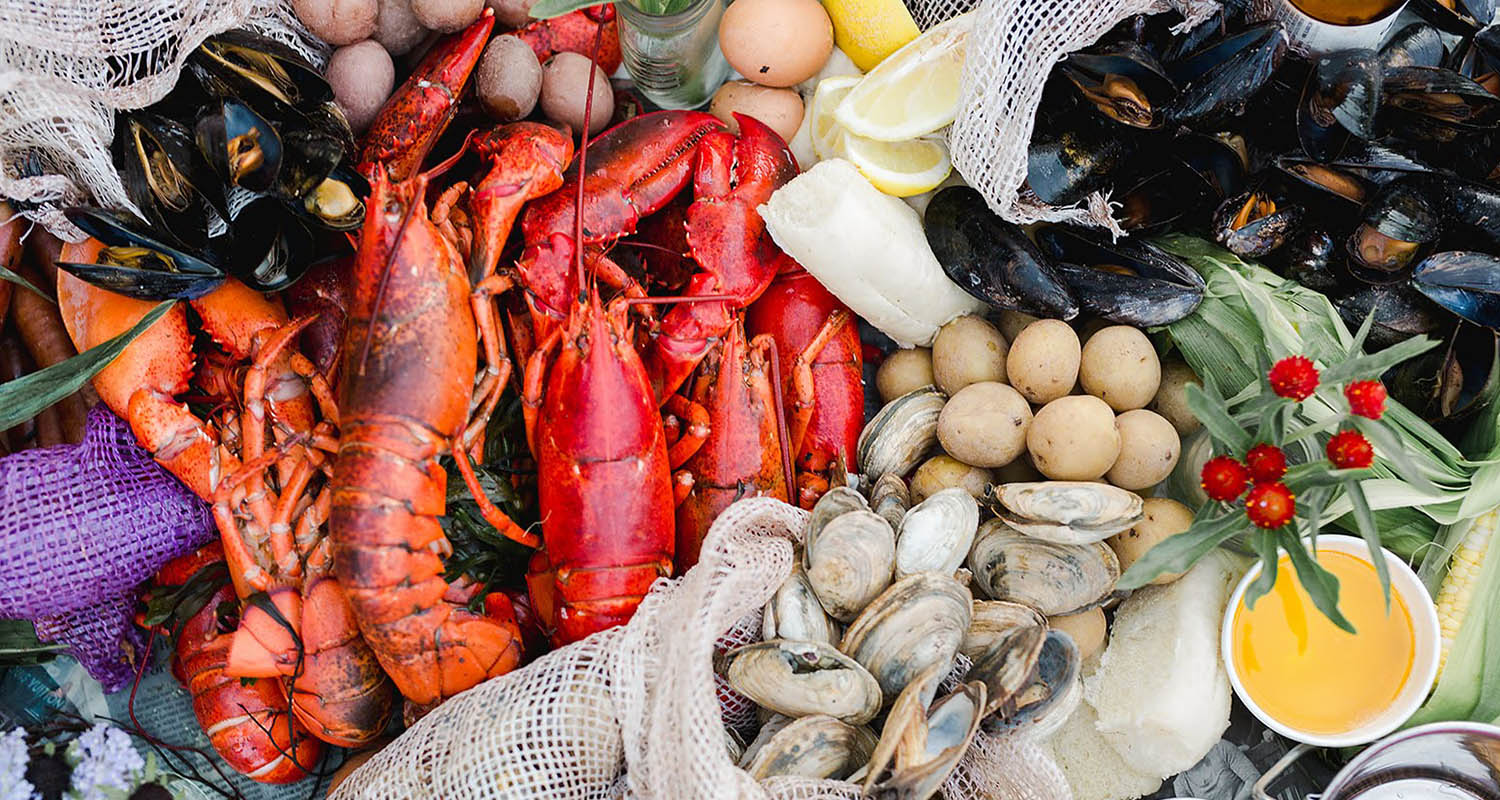 The classic Maine Lobster Bake