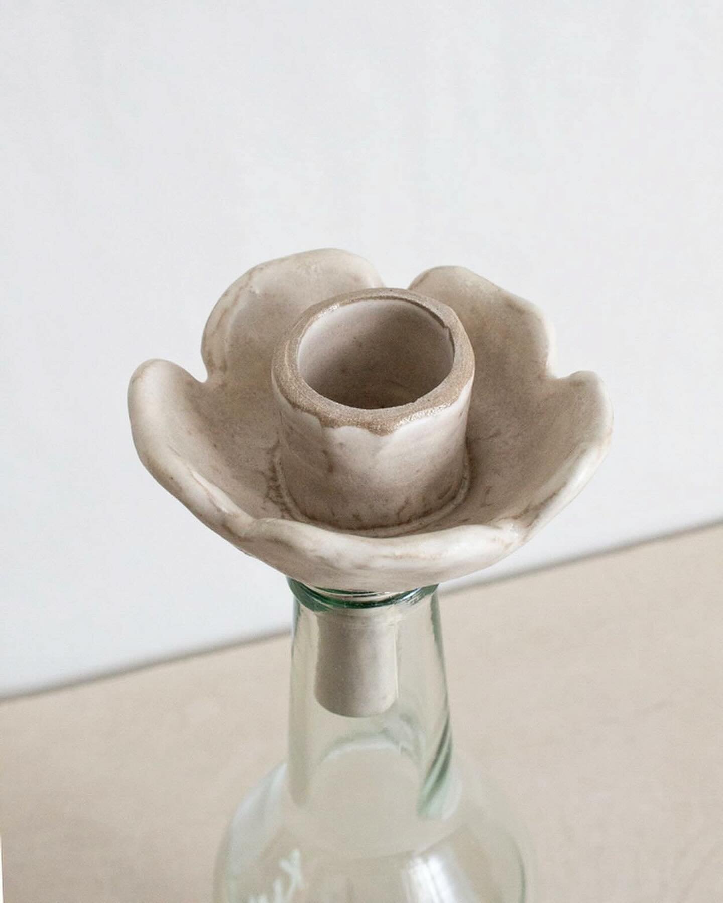 Always scary making something new but it seems as if you liked this little flower candleholder? There&rsquo;s more to come in different colors but at the moment only one left in the store!🌷