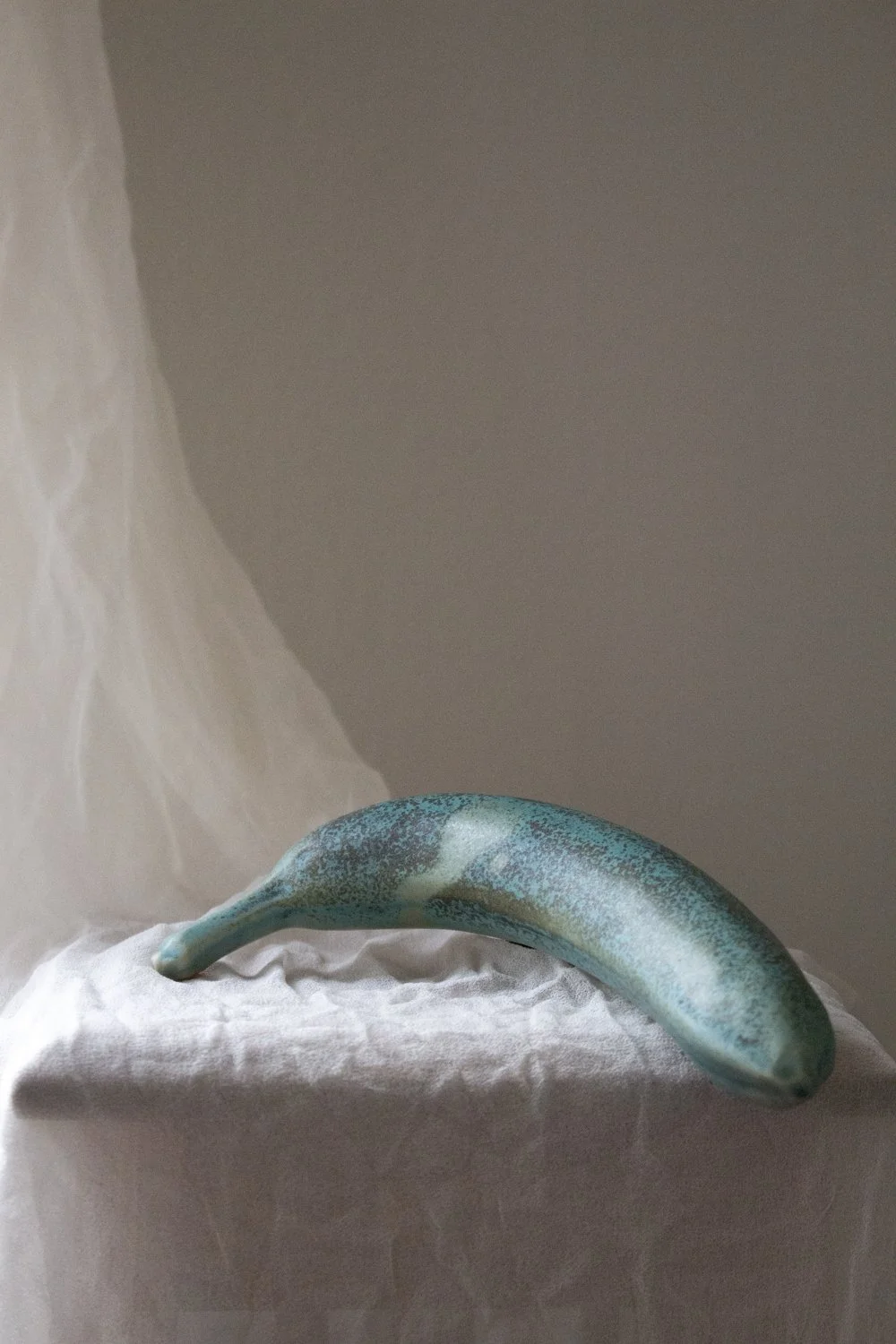 Handmade Ceramic Banana Matte Green